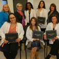 The Alpha Delta Nu Honor Society inductees with BSC Nursing faculty