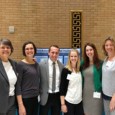 Pictured (from L to R): Kathy Larsen, Carolyn Cwalinski, Chris Joyce, Kelly Hitchings (recent PTA grad), Maureen Fisher (recent PTA grad), and Tina Hein at the PT Scope of Practice Fair.