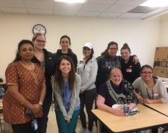 Nursing Students Enjoying Refreshments After Academic Excellence Ceremony